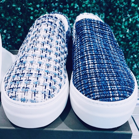 Greats Wooster x Lardini Collection Slip-On Limited Sneaker White/Blue, Size 13 - Picture 1 of 16